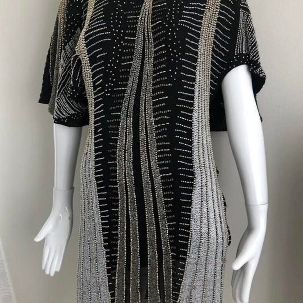 Parker Women's Black and Silver Dress XS